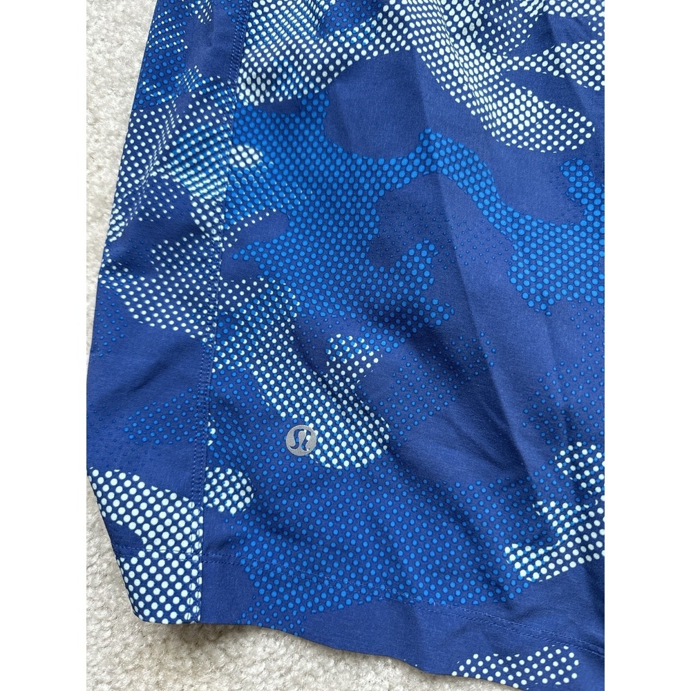 Lululemon T.H.E. Short *Luxtreme Liner 9" Big Pebble Camo Dark Cobalt Sea Mist M - Picture 7 of 10
